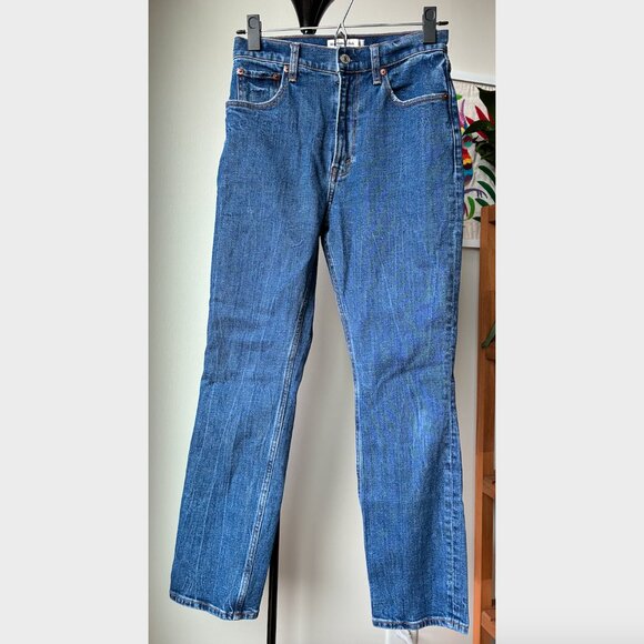 Abercrombie & Fitch Petite '90s Slim Straight Ultra Rise Jeans-Extra Short 26/2 - Picture 6 of 7